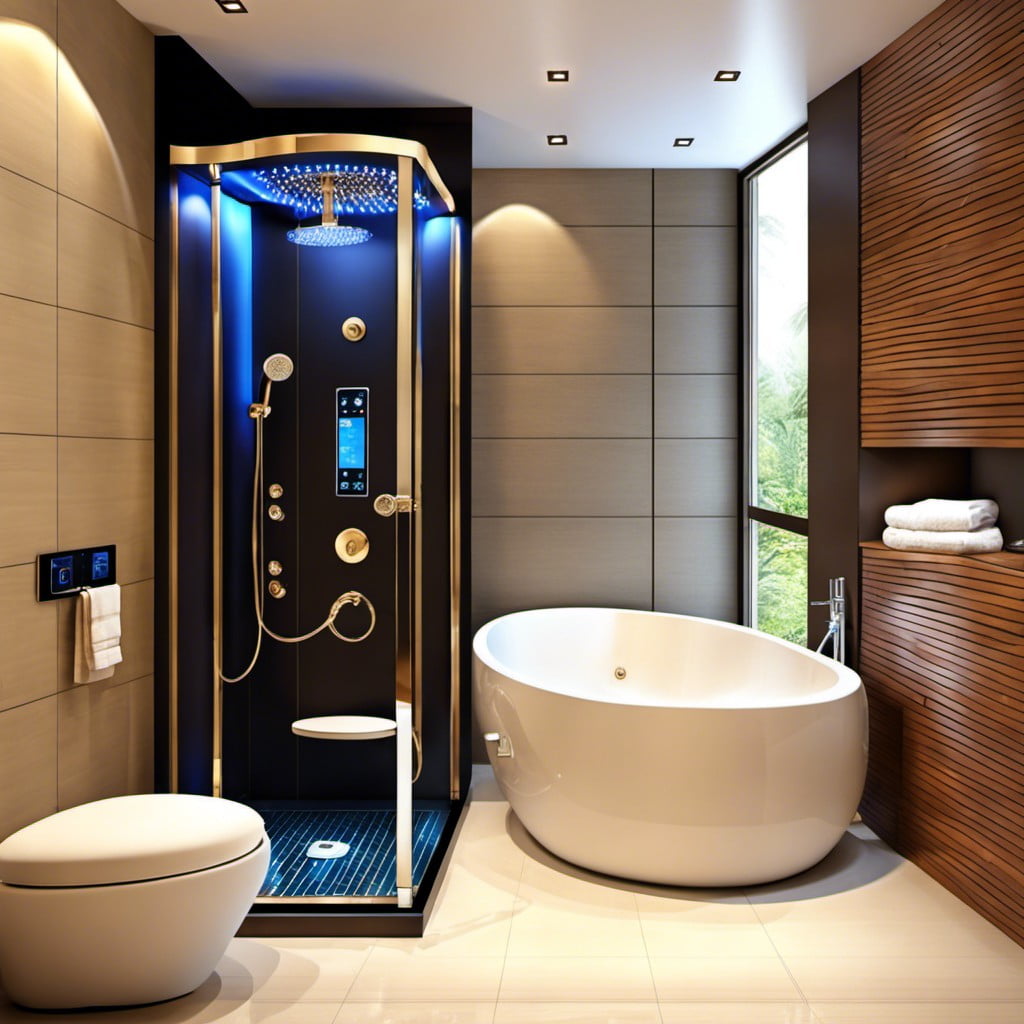 touch screen control panel for shower settings