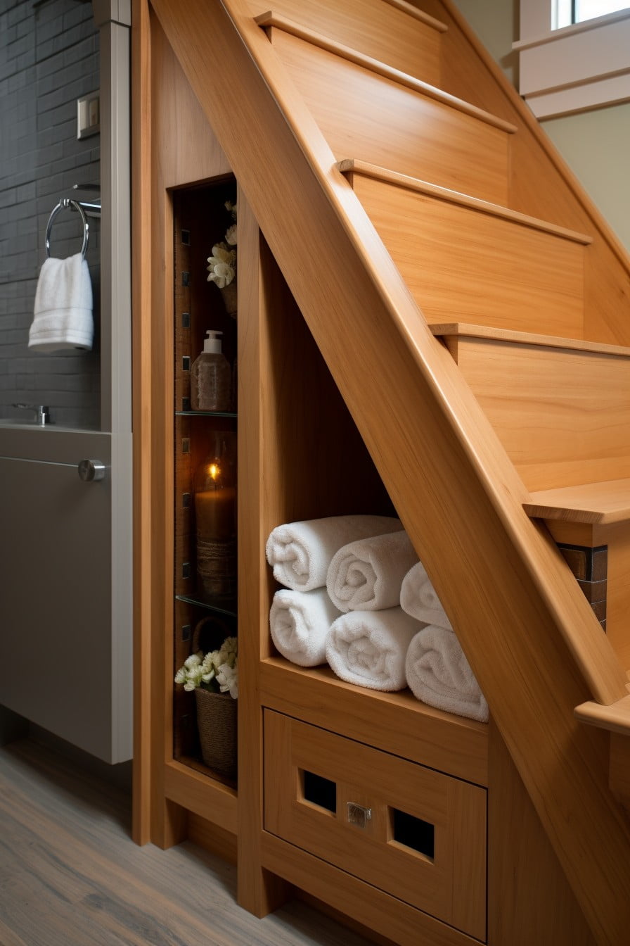 towel storage cubby