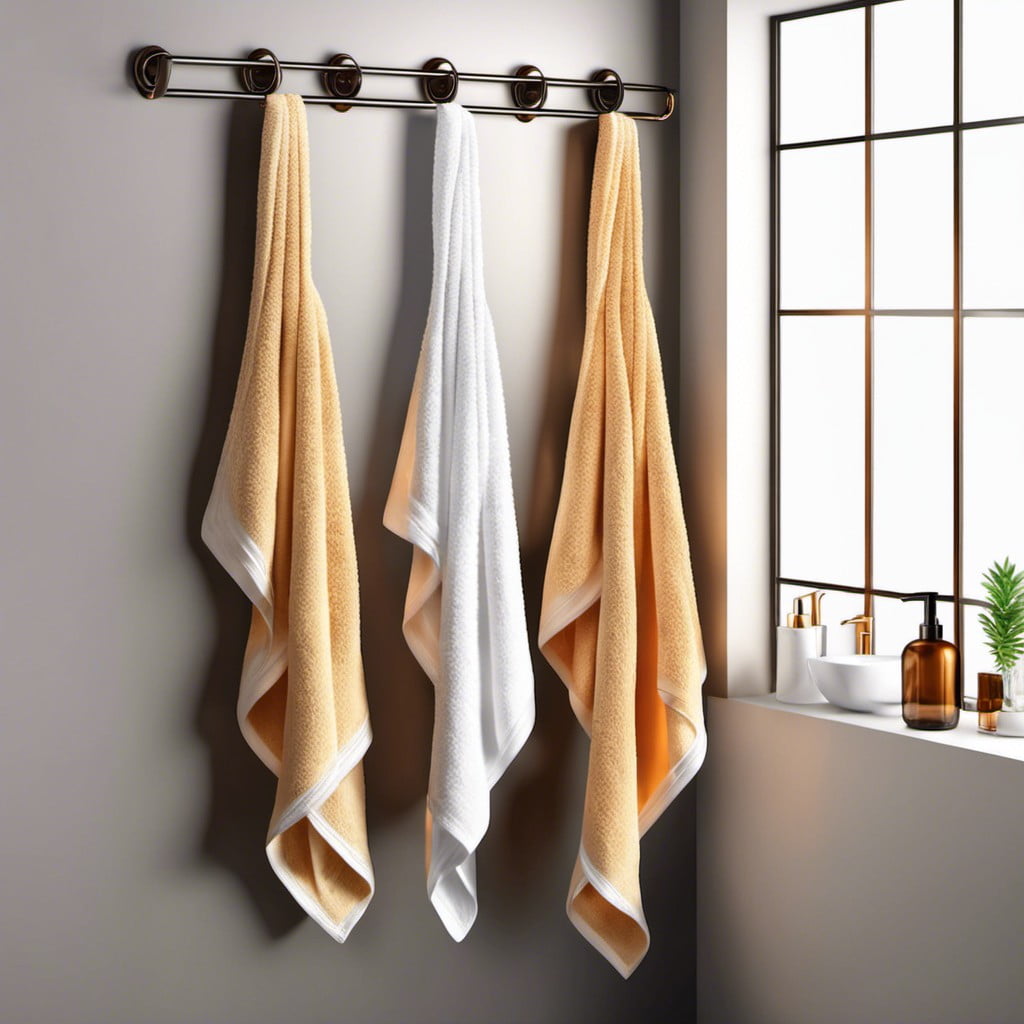 trade traditional towel bar for hooks