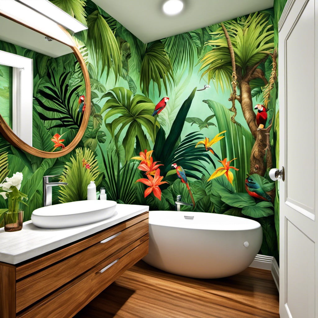 tropical wallpaper or wall decals