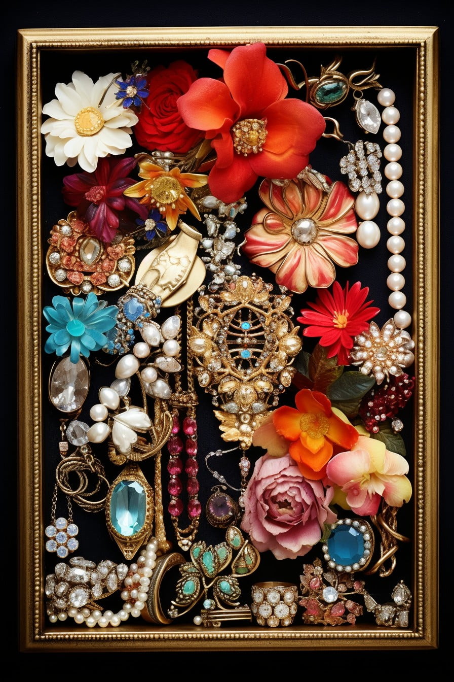 vintage jewelry showcase