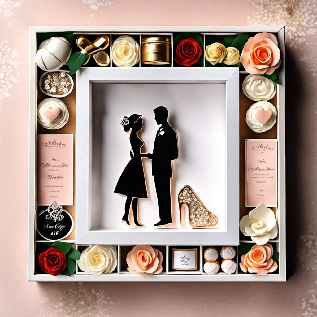 wedding favor shadow box