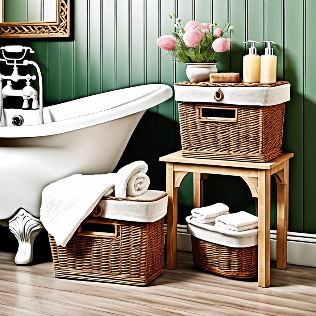 wicker baskets for storage