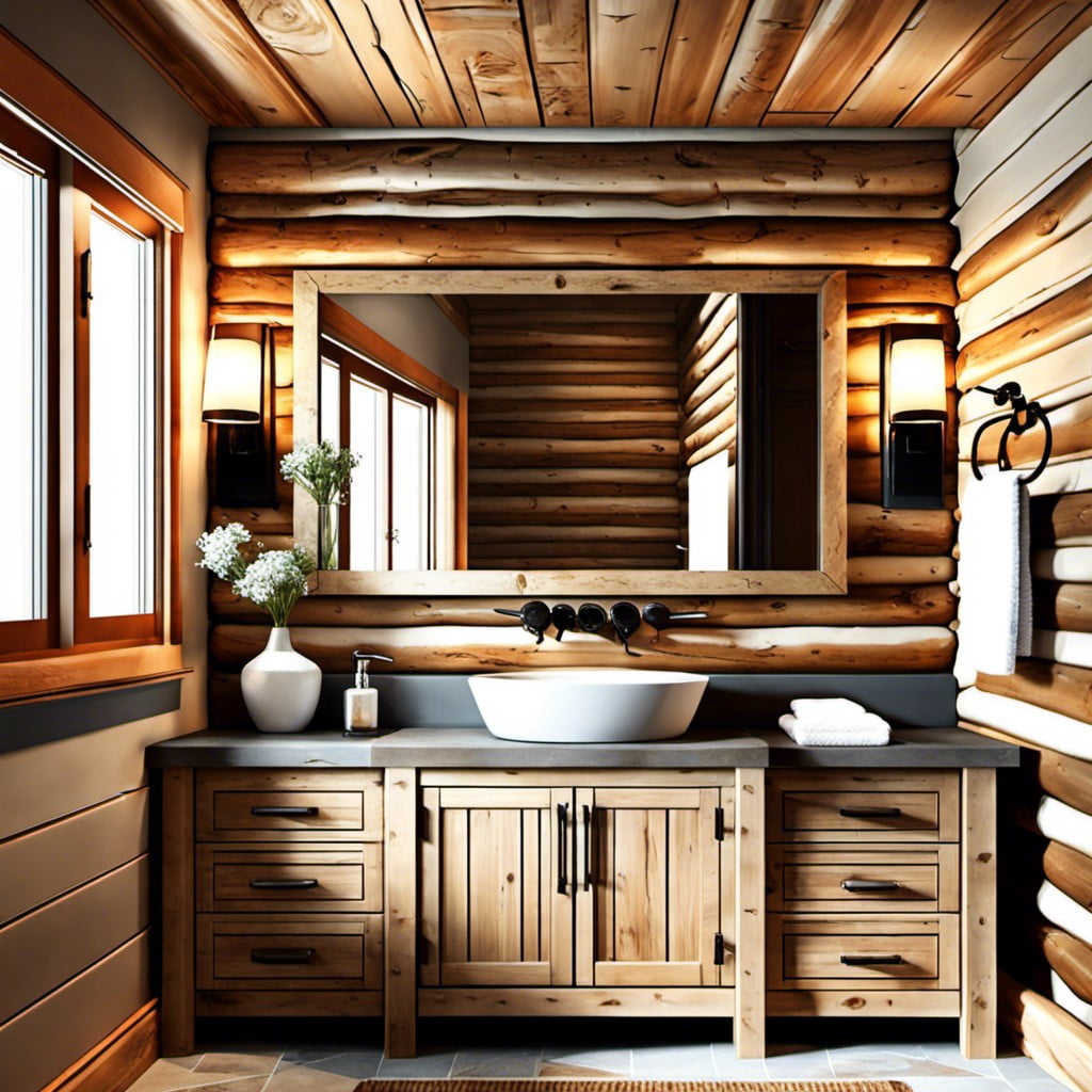 wooden bathroom counters