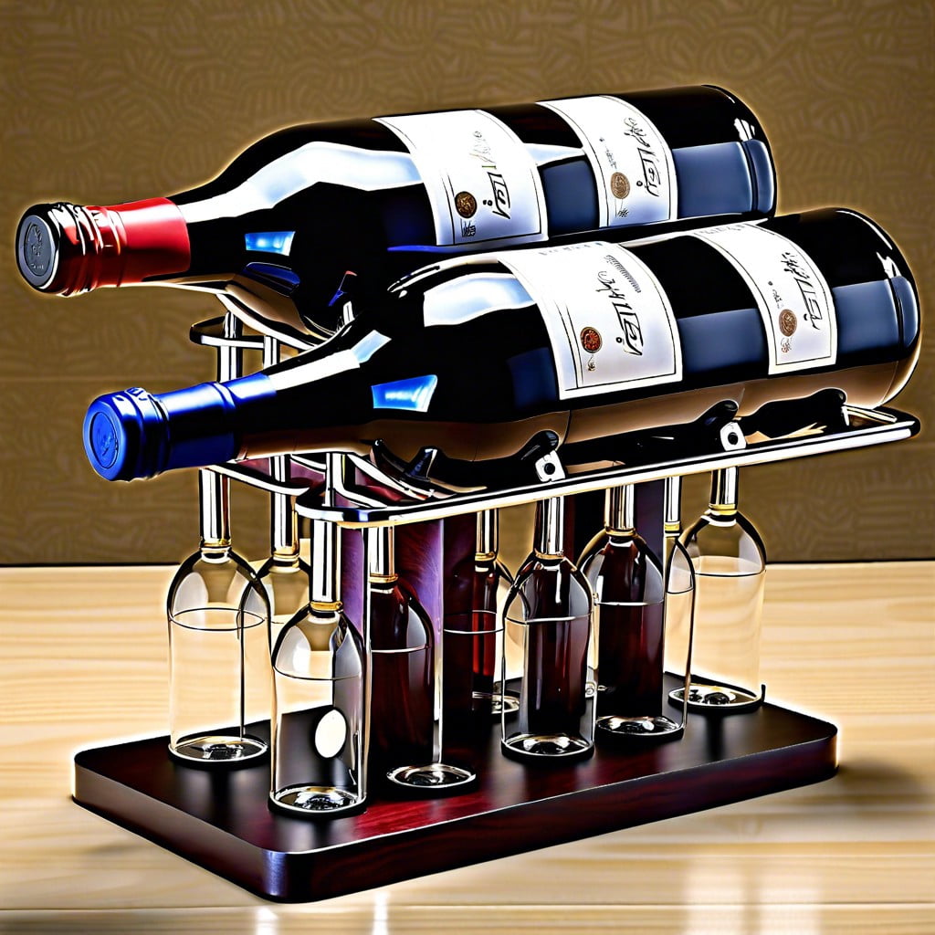 6 cylinder engine table wine rack