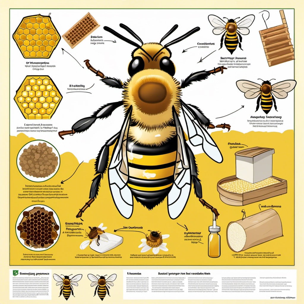 a poster on the process of beekeeping