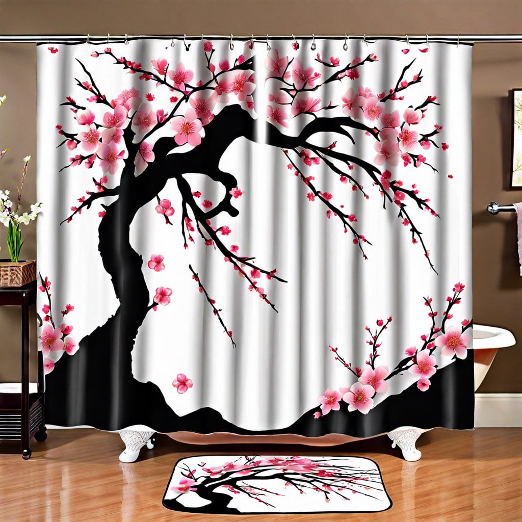 asian inspired cherry blossom design