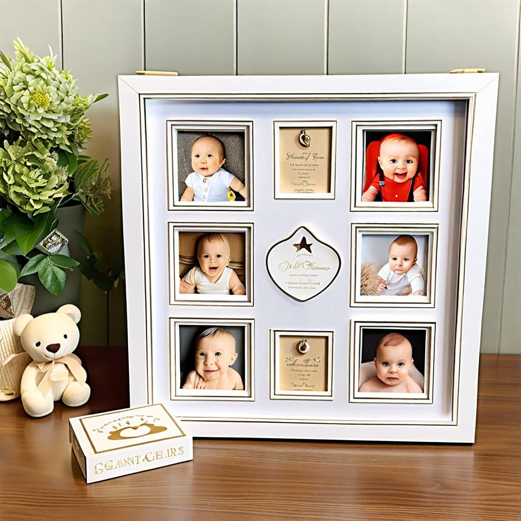 babys first year mementos frame