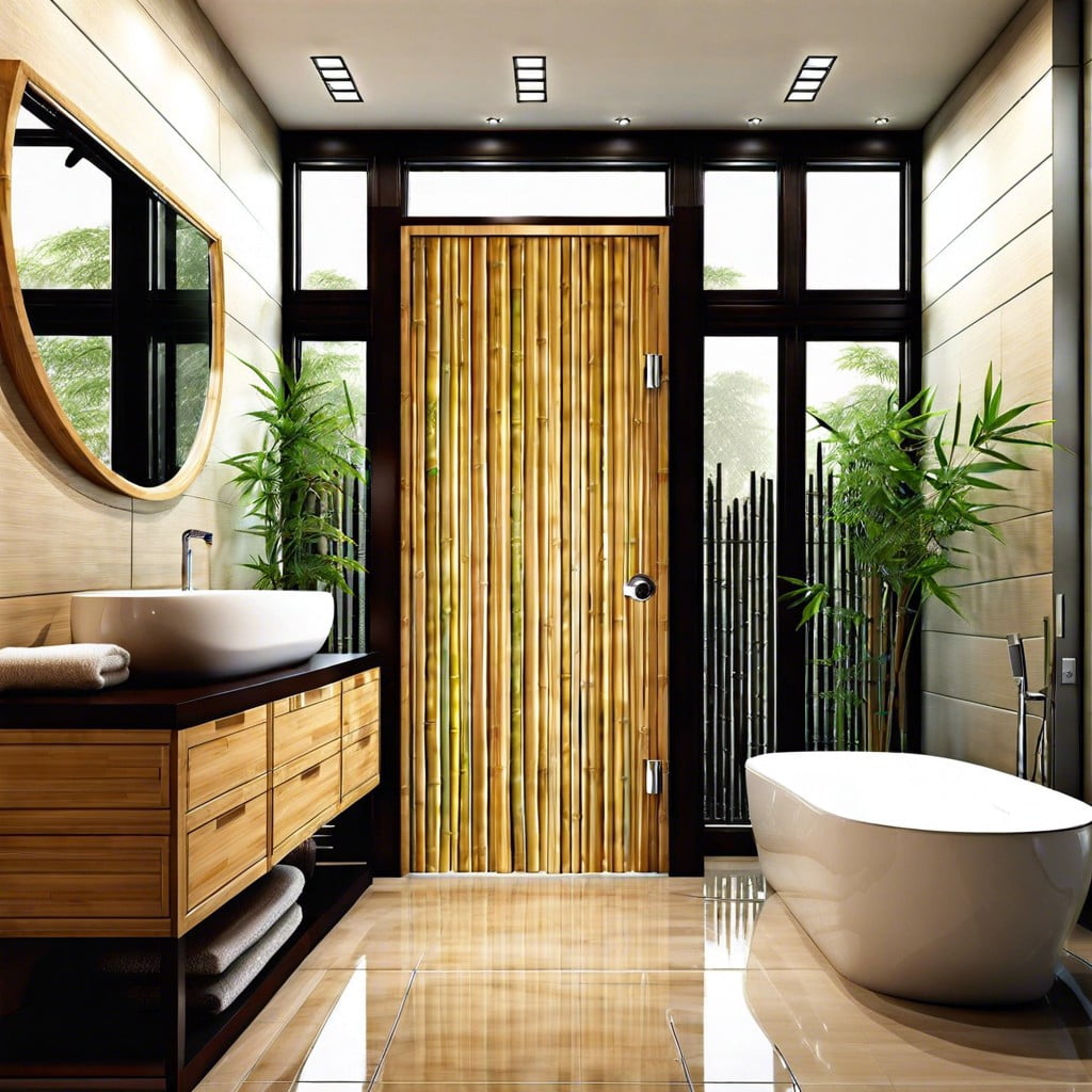 bamboo doors for natural touch