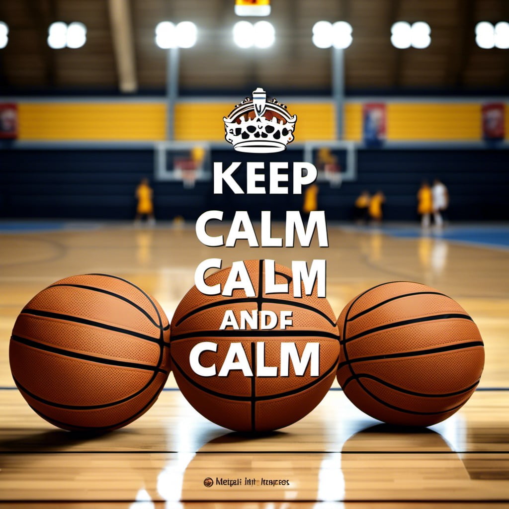 basketball themed keep calm poster