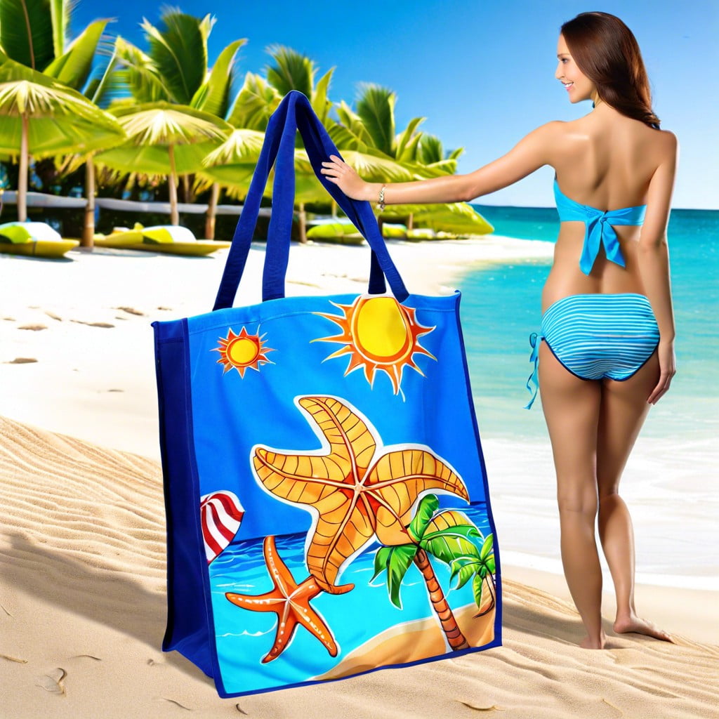 beach towel with matching tote bag