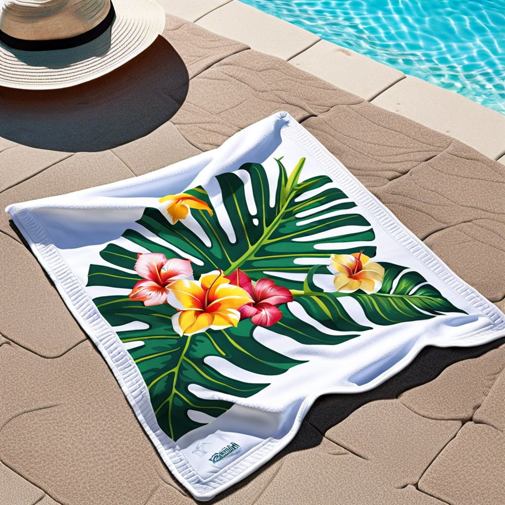 beach towel with pillow