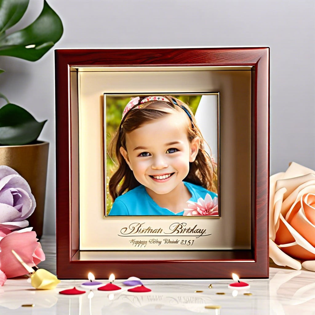 birthday celebration memorabilia frame