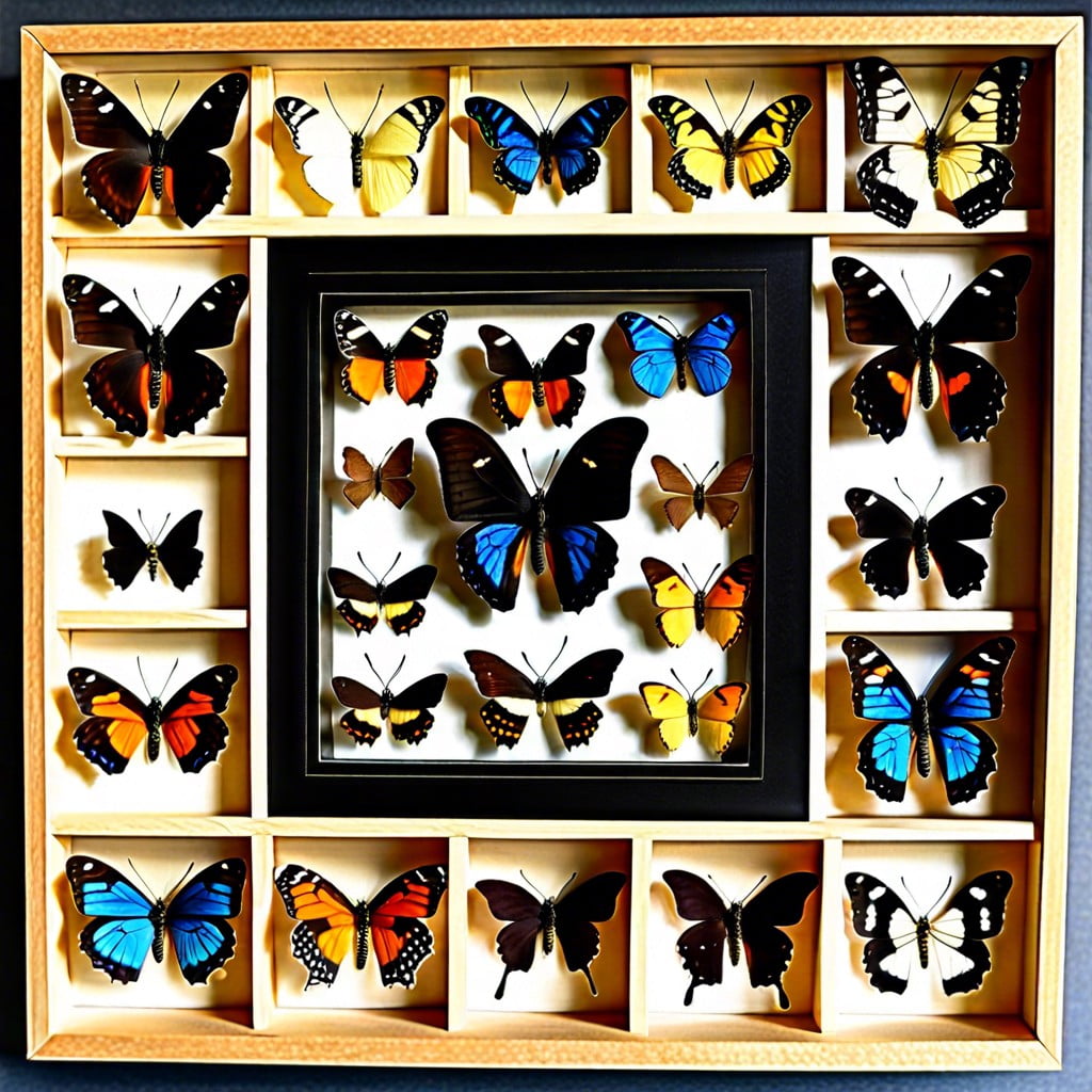 butterfly collections shadow box