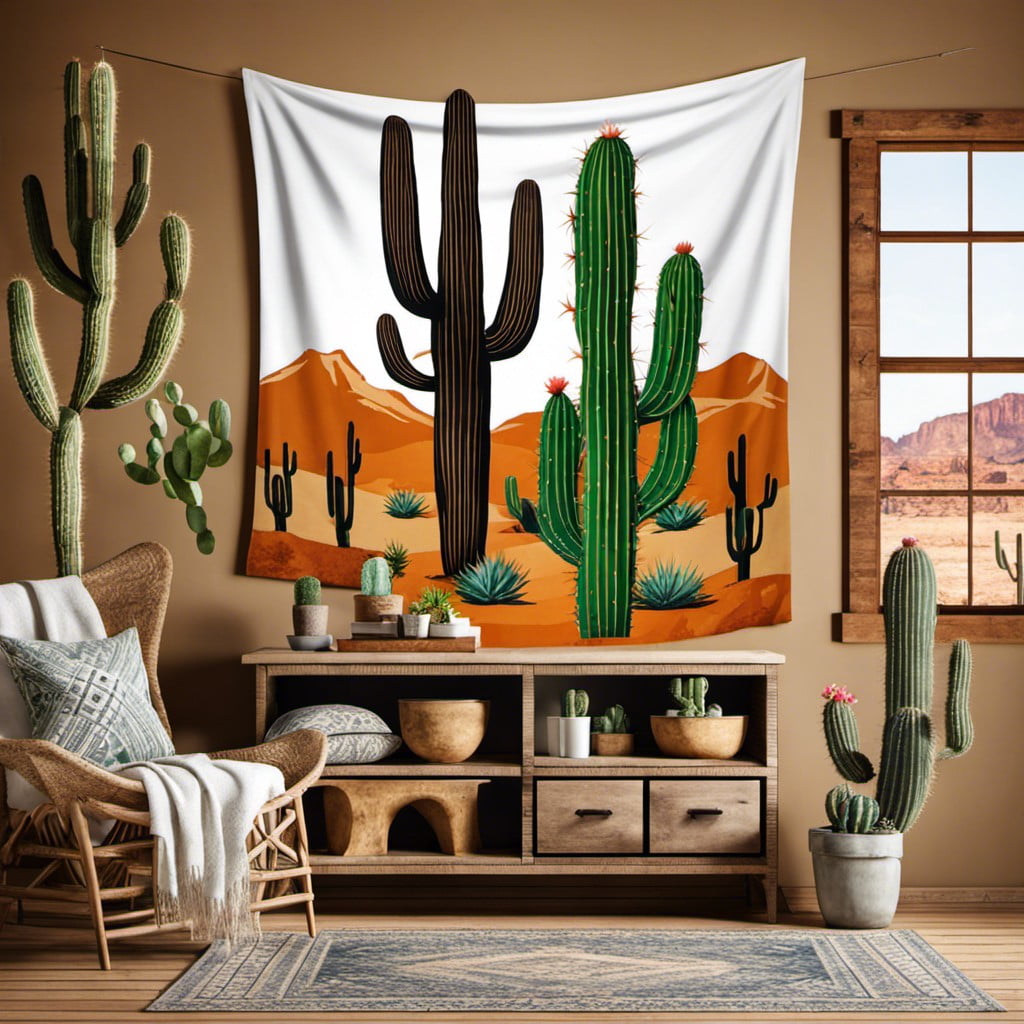 cactus print textiles