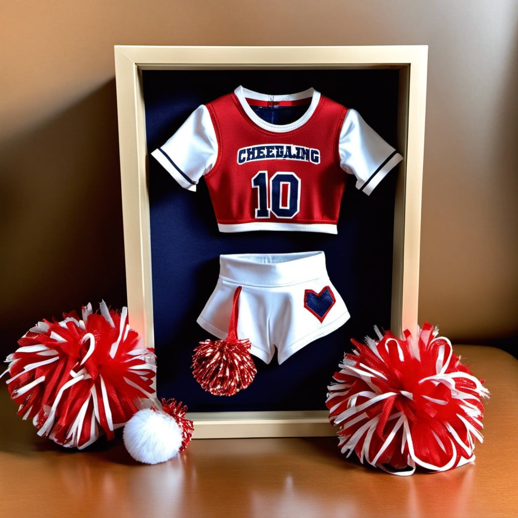 cheerleading outfit with pom poms