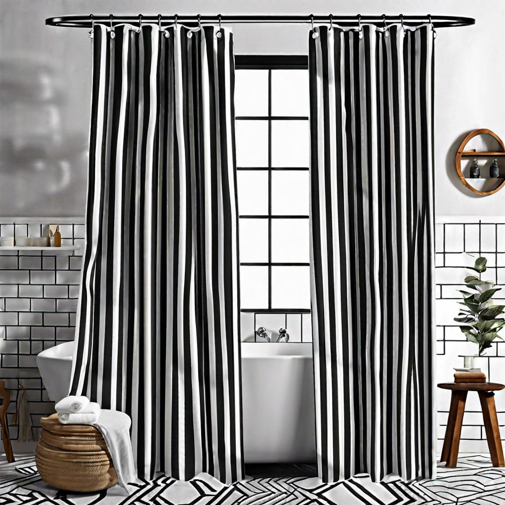 chic black and white geometric pattern