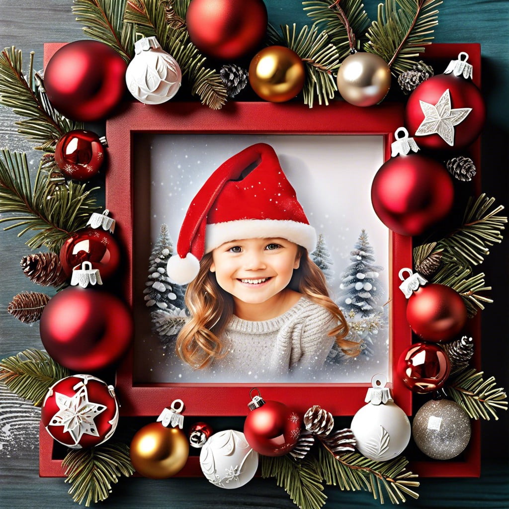 christmas ornaments memory box frame