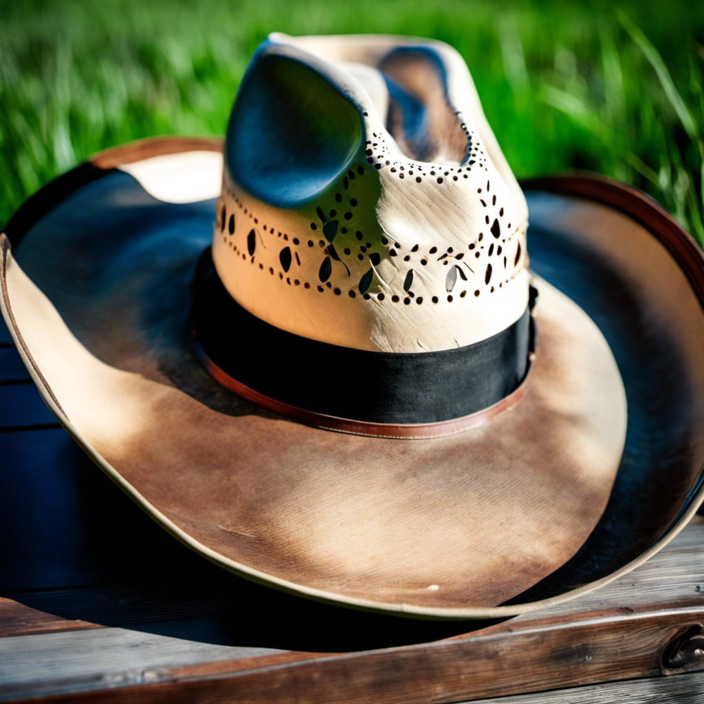 close up of a cowboy hat