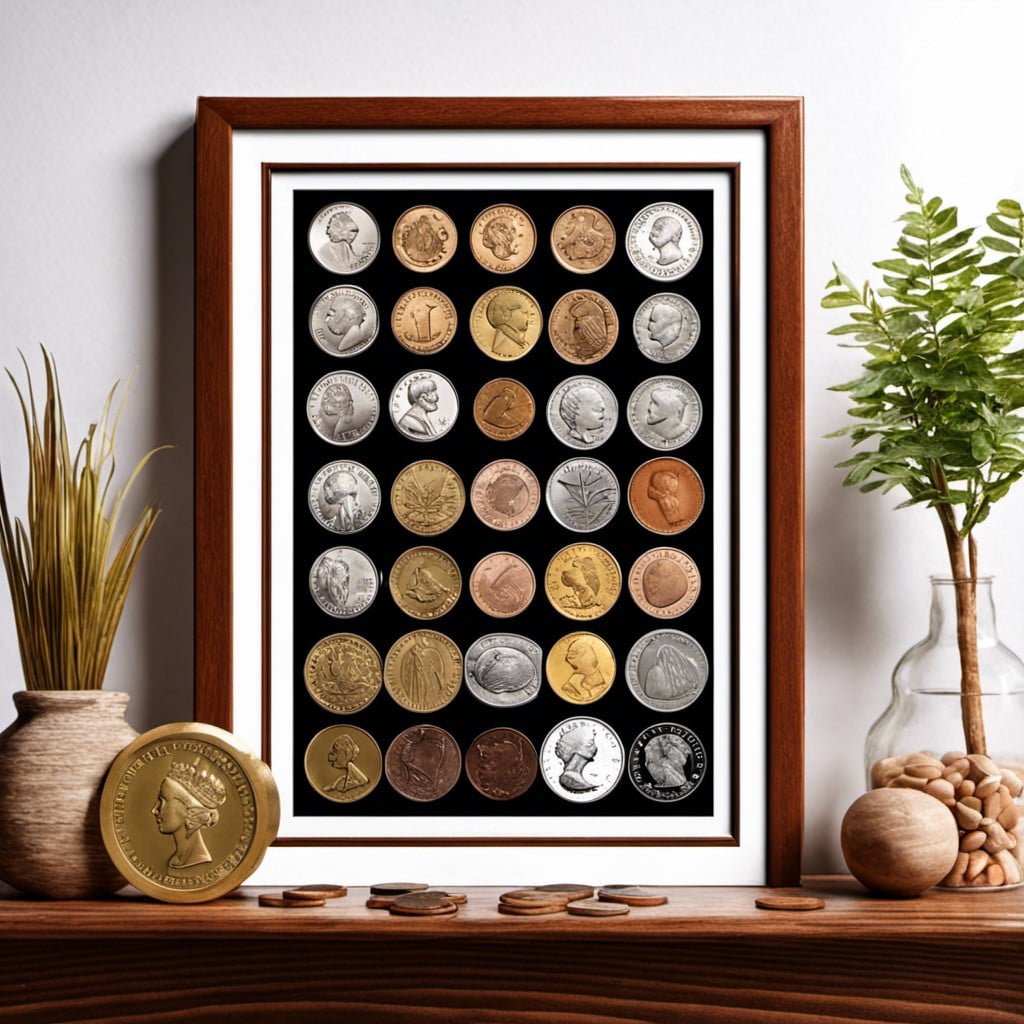 coin or stamp collection display