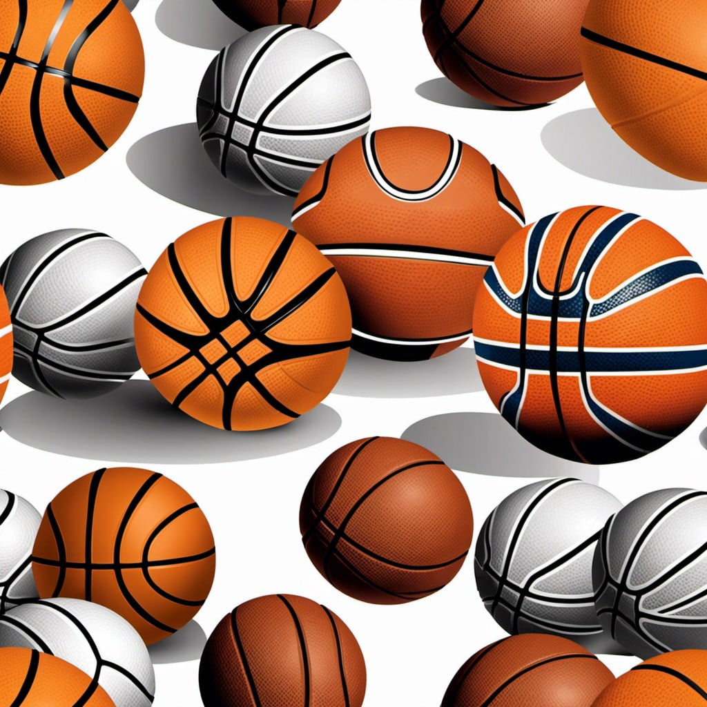 collage of various basketballs