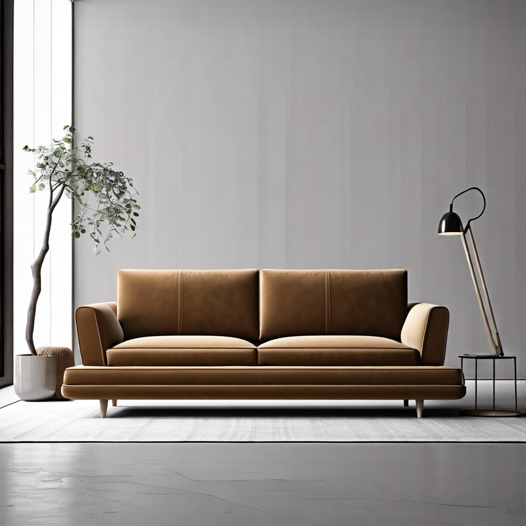 contemporary design with minimal armrest