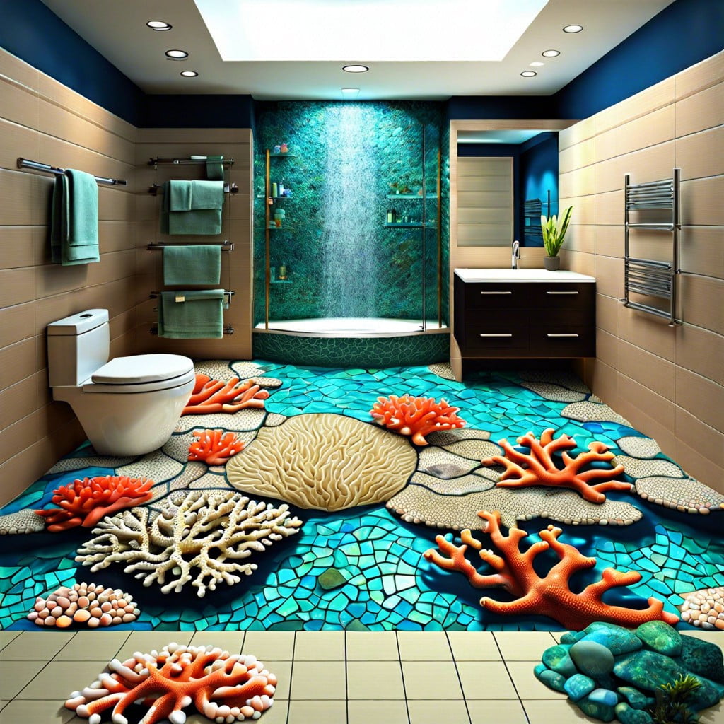 coral reef inspired mosaic