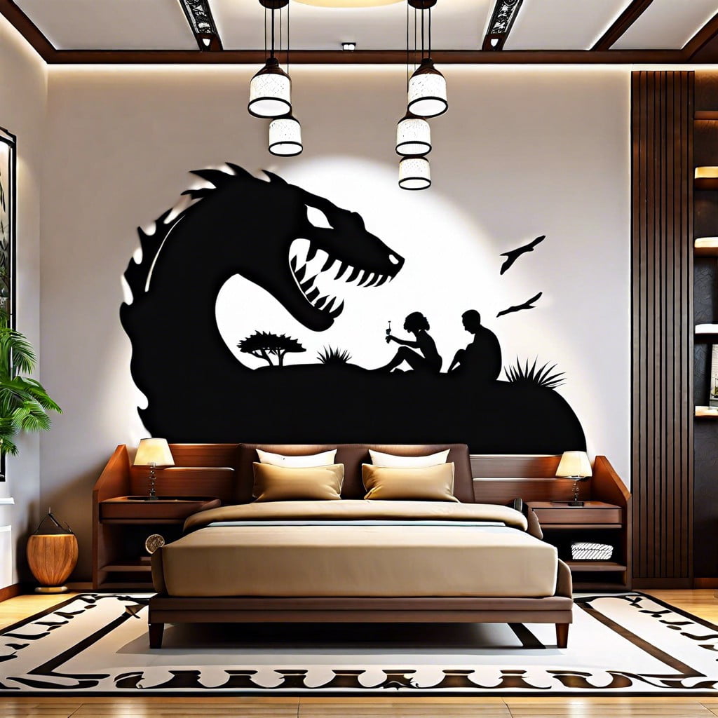 creative shadow murals