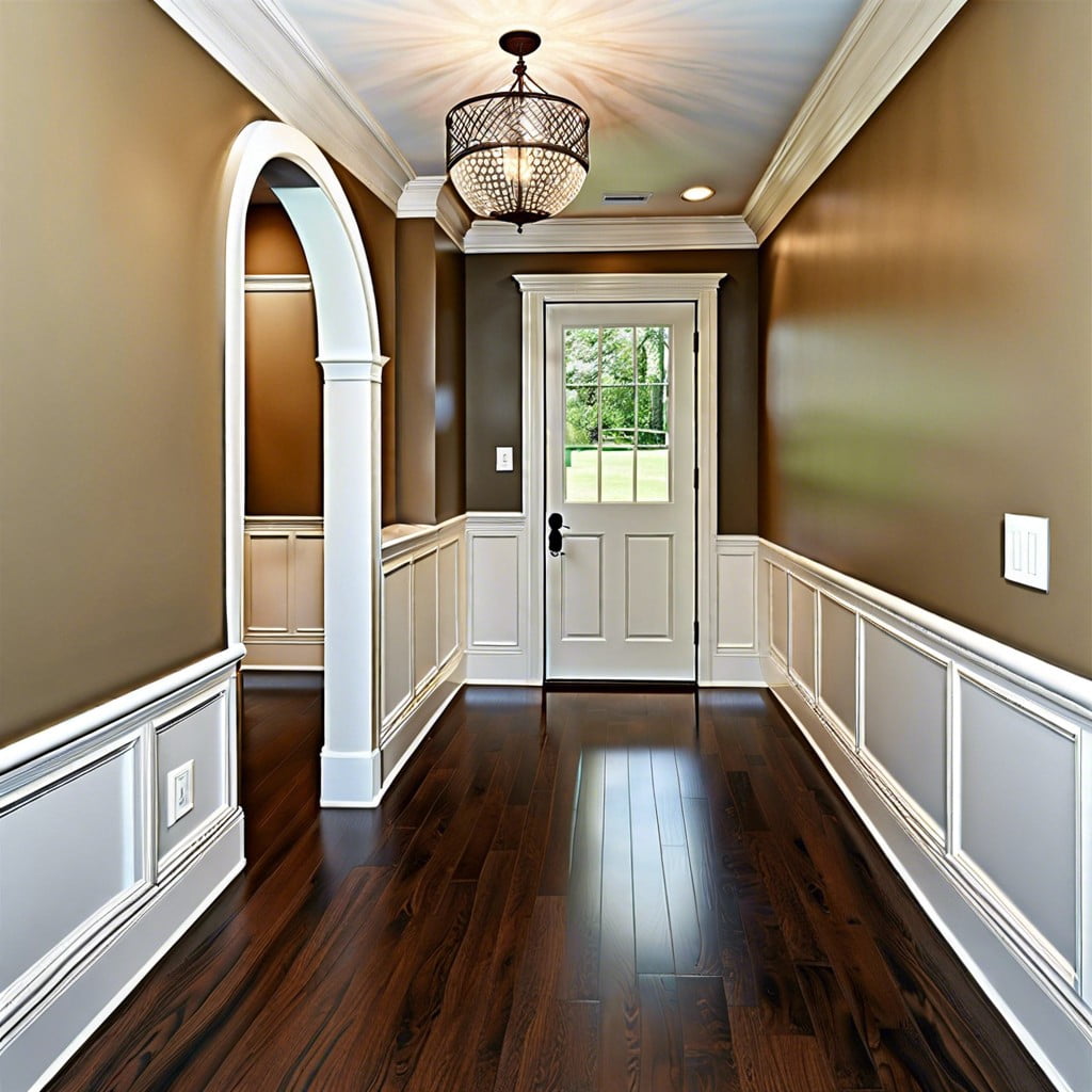 crown molding and wainscoting