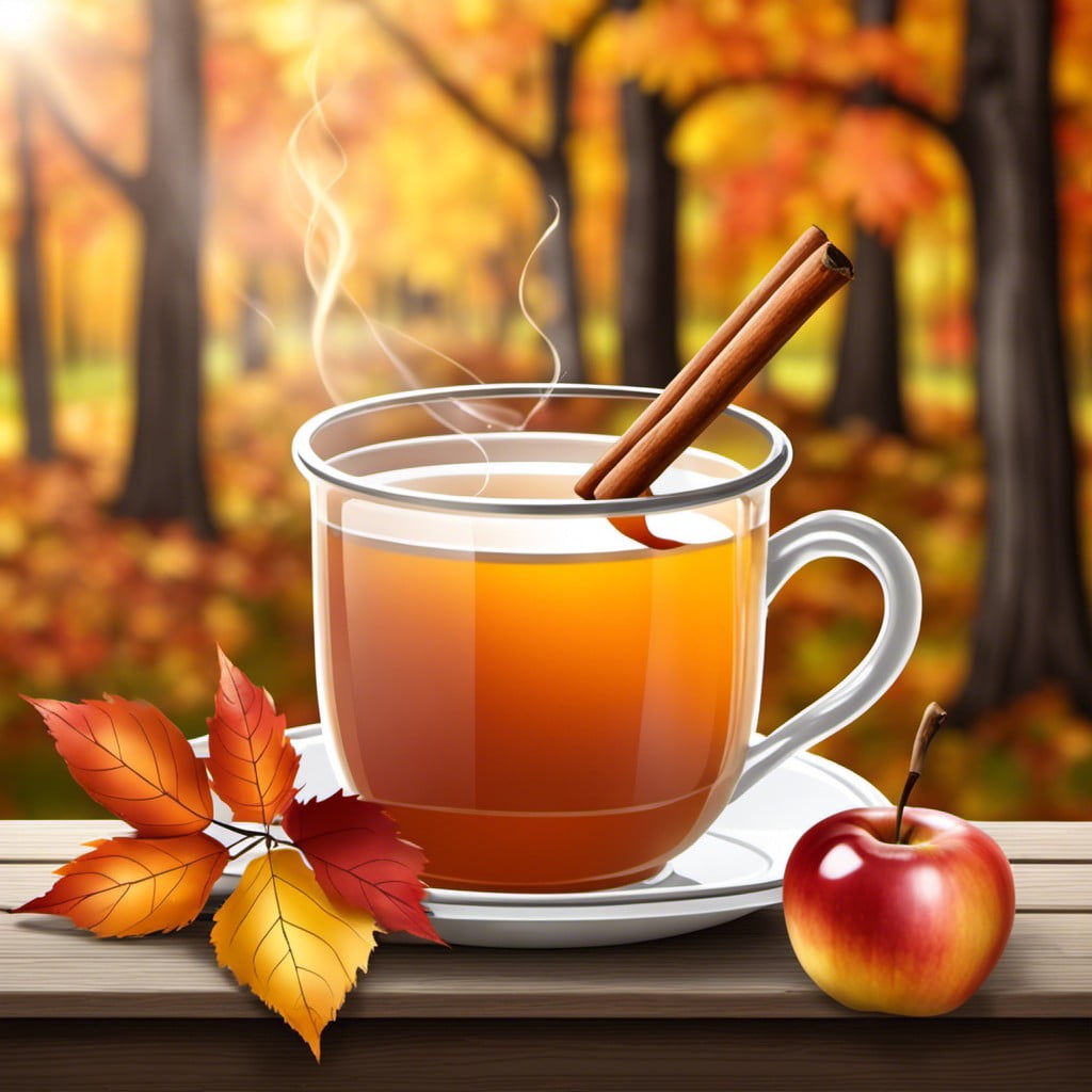 cup of hot apple cider