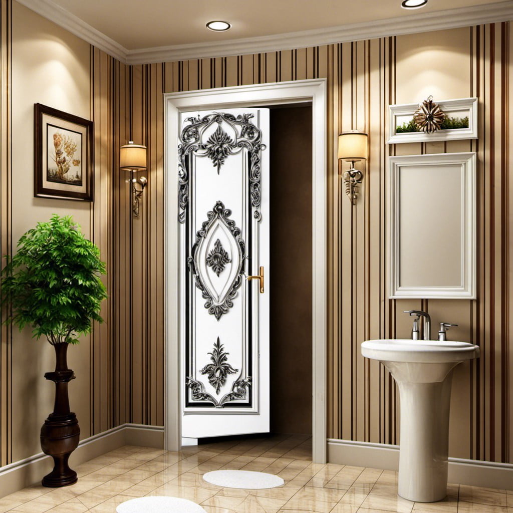 decorated pvc door