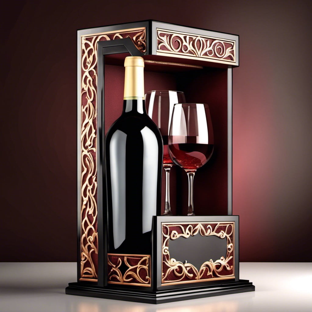 decorative wine glass box
