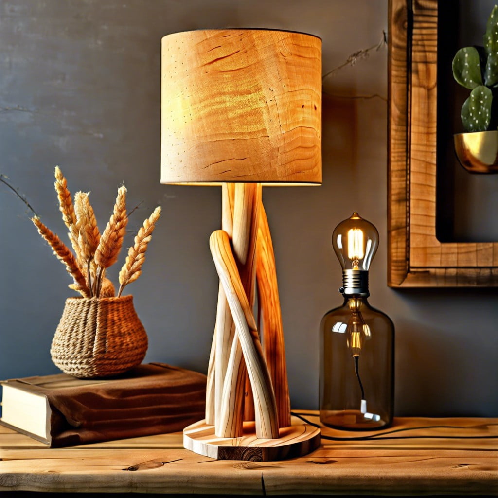 diy wooden lamp