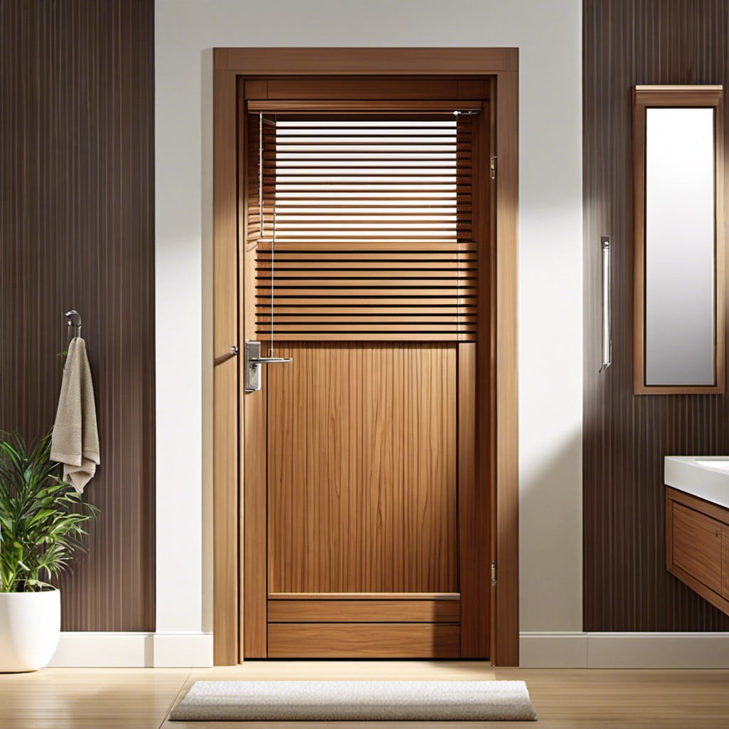 door with built in blinds