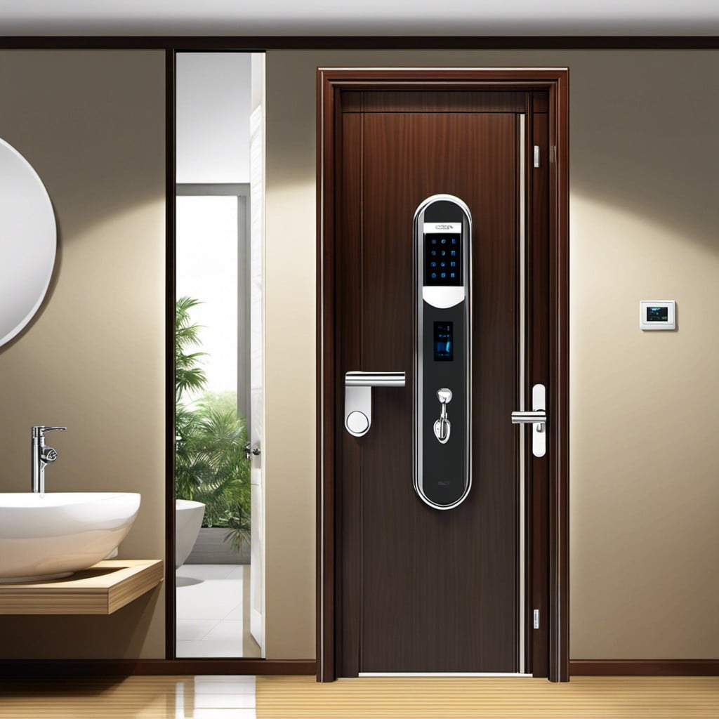 door with digital lock system