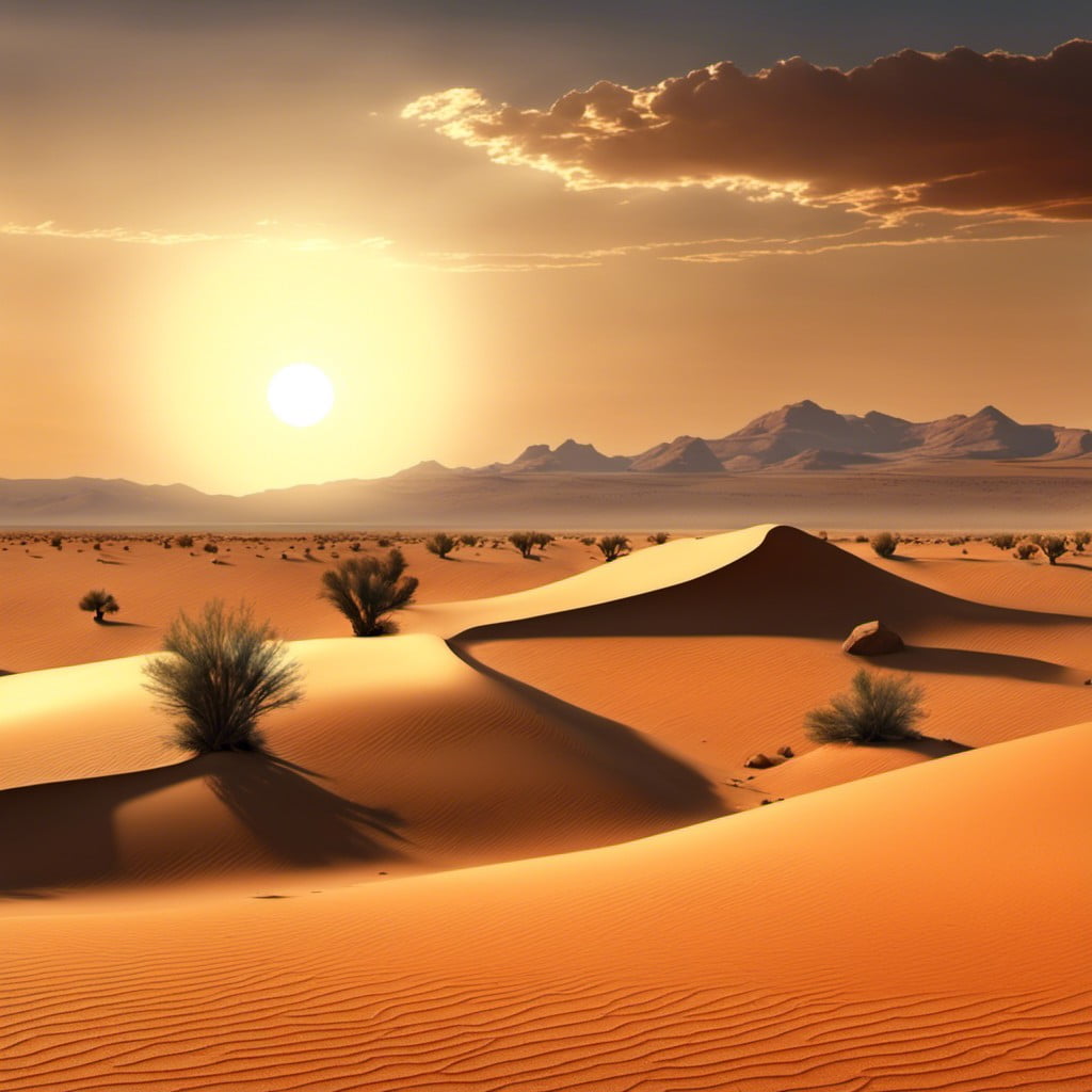 dusty desert landscape