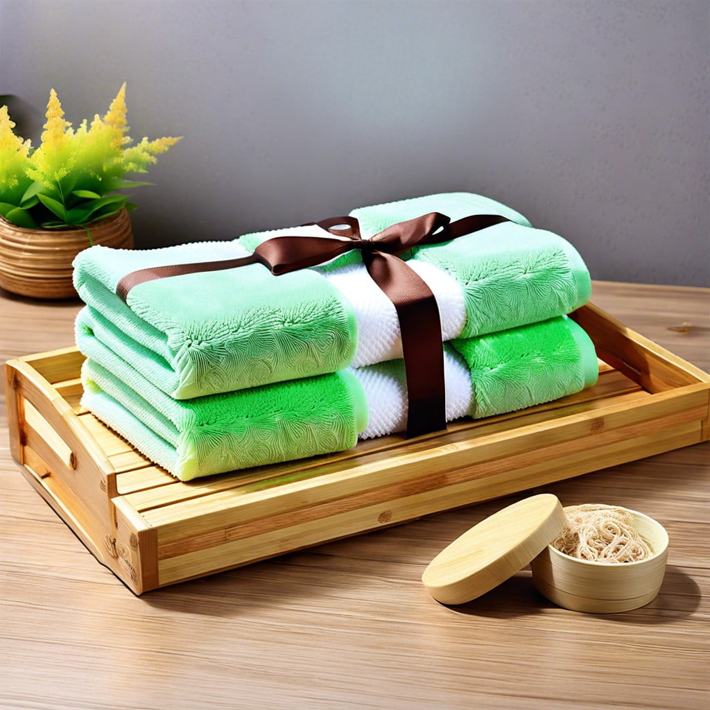 eco friendly bamboo fiber hand towels