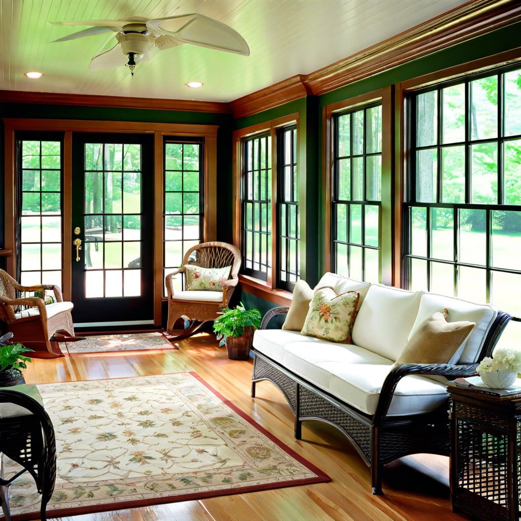 enclosed porch or sunroom addition
