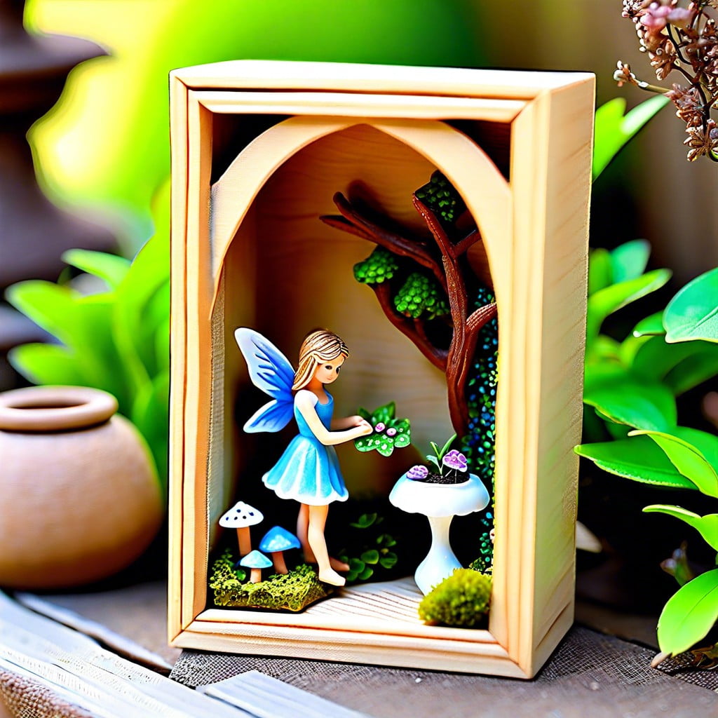 fairy garden shadow box