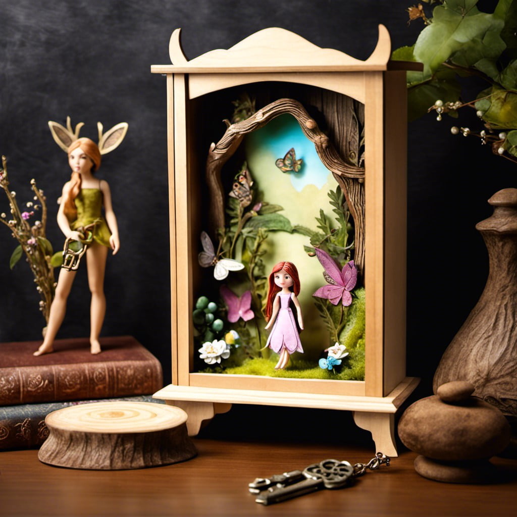 fairy tale inspired key shadow box