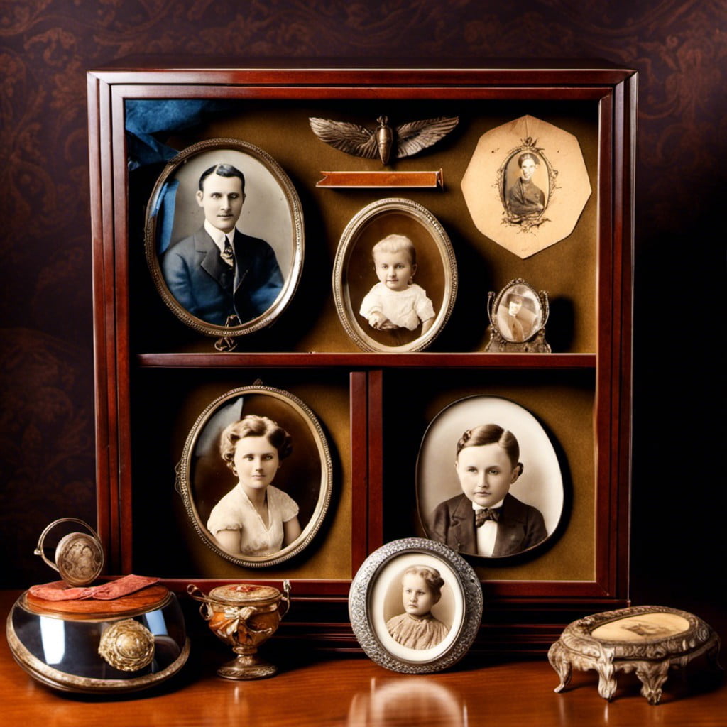 family heirlooms shadow box