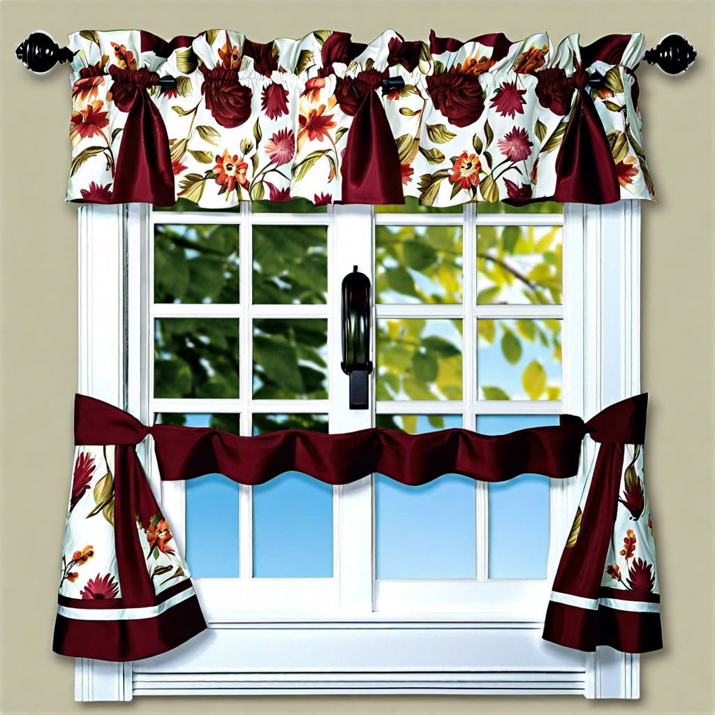 floral printed valance