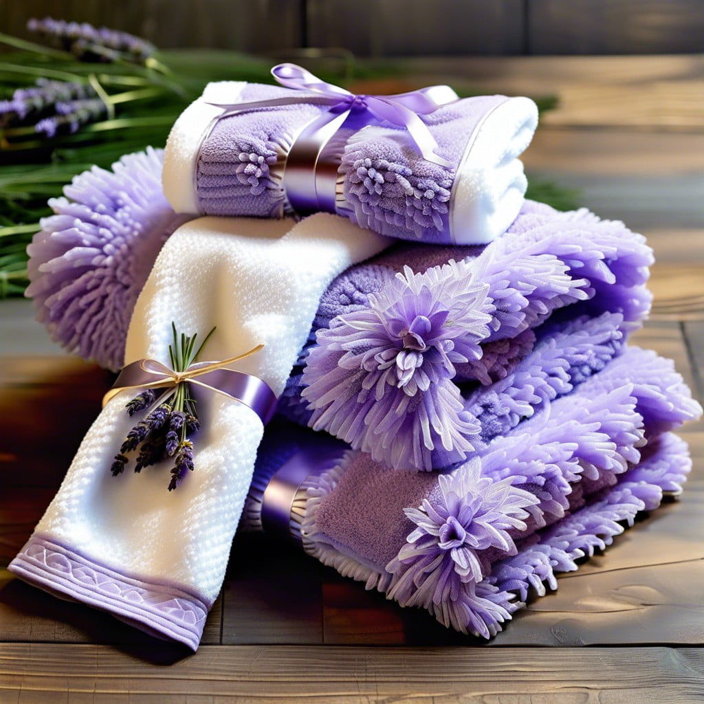 fragrant lavender infused hand towels
