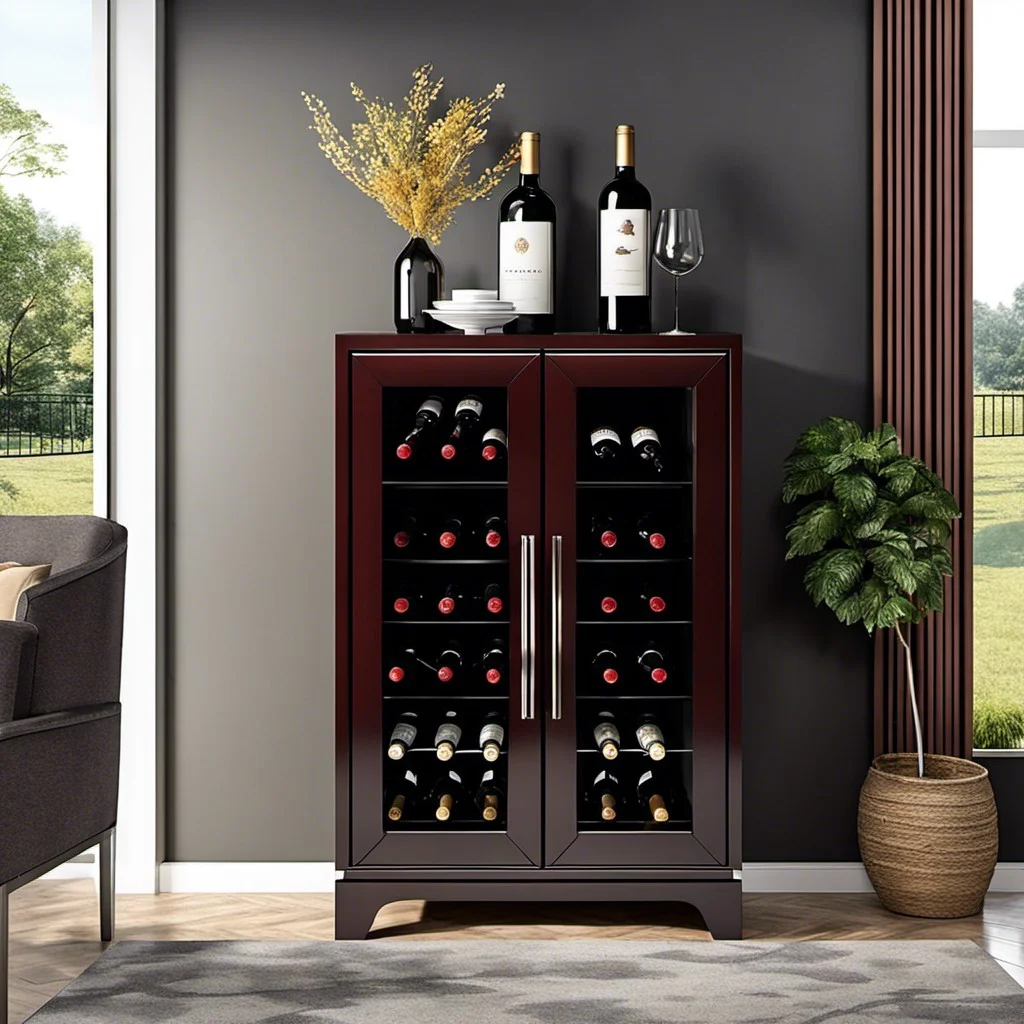 freestanding wine cabinet