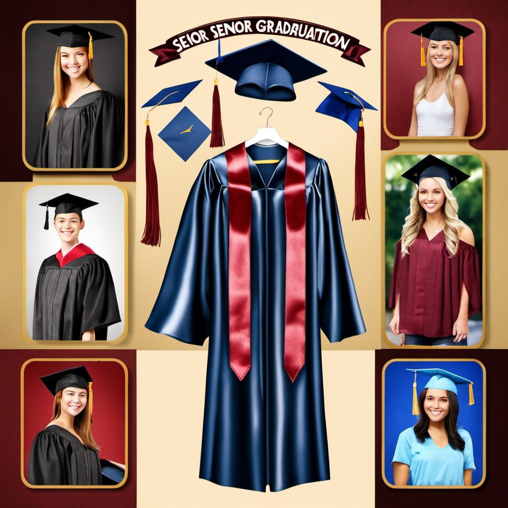 graduation gown collage