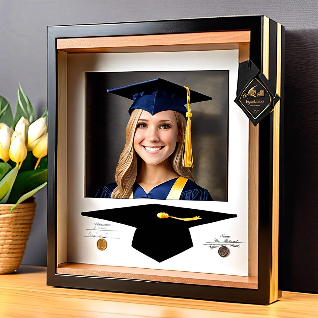 graduation mementos shadow box