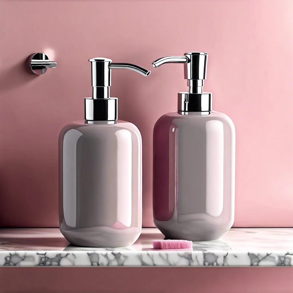 grey soap dispenser