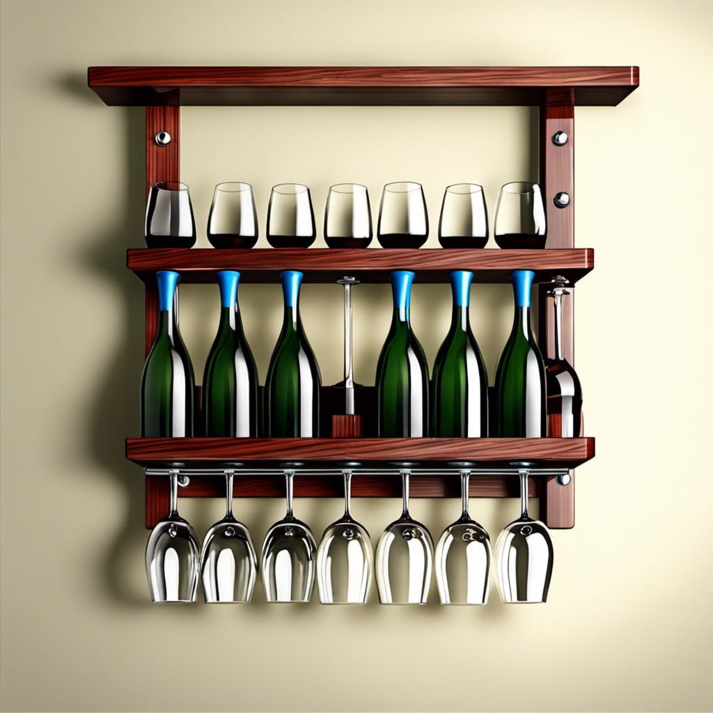 hanging wine glass rack