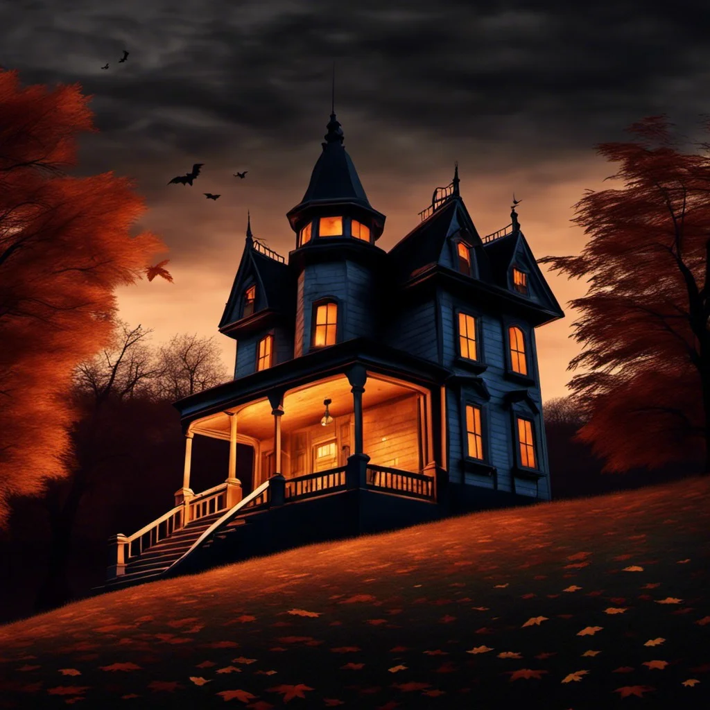 haunted house on a hill