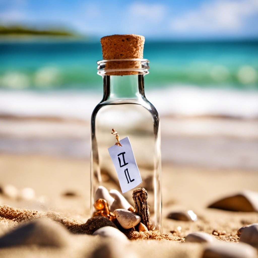 hidden message in a bottle